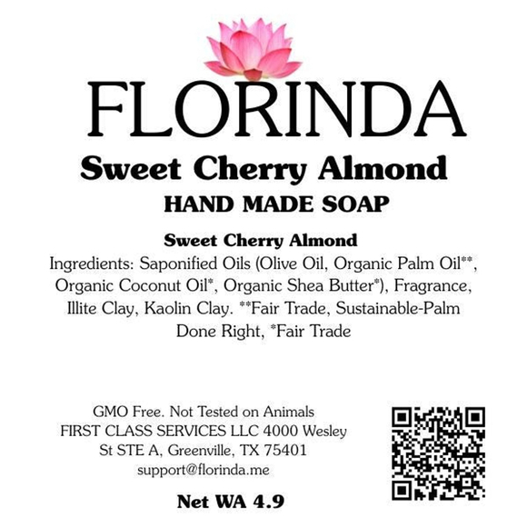 Florinda Beauty Sweet Cherry Almond Blossom Handmade Soap - Picture 6 of 8